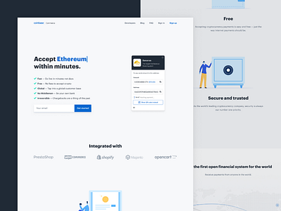 New Coinbase Commerce landing page a derp derpy dribbble is joke on tags