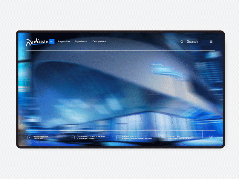 Radisson Blu Website Design