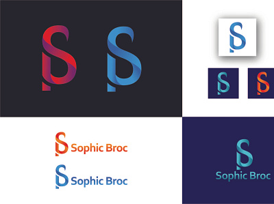 SB letter logo Brand Identity design. app branding branding and identity colorful design icon illustration logo branding logotype minimal modern logo vector