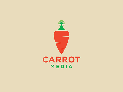 Carrot media Logo design.