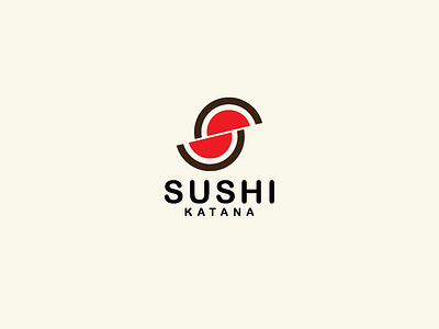 Sushi katana logo design