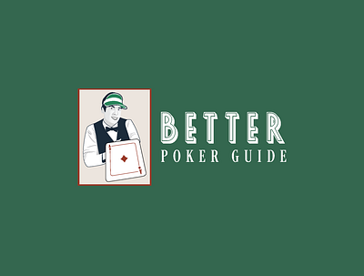 Poker Guide logo design branding branding and identity colorful design illustration logo branding minimal modern logo poker card poker logo poster design vector