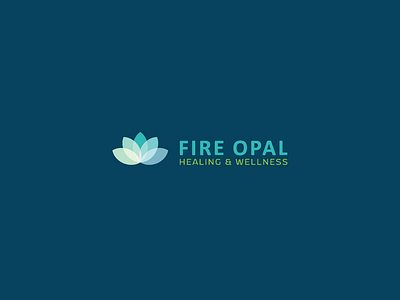 Fire opal logo design