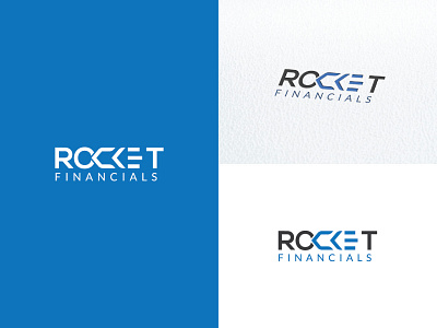 Rocket Financials logo design best logo design blue branding capital logo design colorful company design financial logo illustration minimal modern logo nasa professional roket roket logo vector