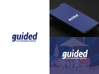Guided life insurance logo design