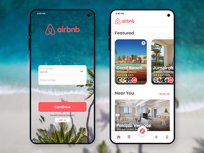 Airbnb Redesign App Concept app design exotic figma mobile mobile app design mobile ui ui user interface design ux uxdesign