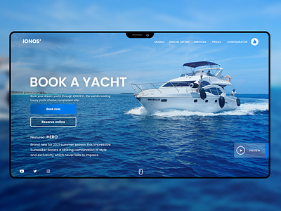 Book A Yacht Landing Page apple design figma ios landing page landing page design ui user interface design ux uxdesign webdesign