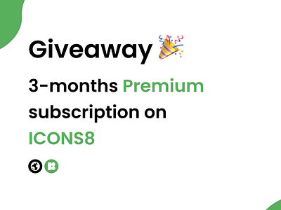 Giveaway🎉3-Months Premium Subscription on ICONS8