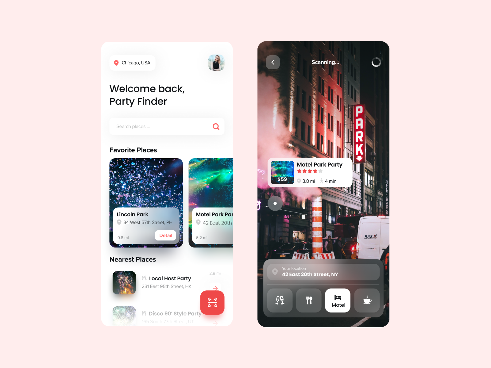 Party Finder App Concept by UI Global on Dribbble