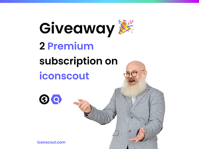 Giveaway🎉2 Premium Subscription on iconscout
