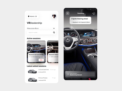 VR Car Dealership App Concept