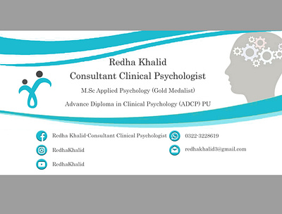Business Card Clinical Psychologist 3d logo design branding businesscard businesscarddesign clinicalpsychologist counseling