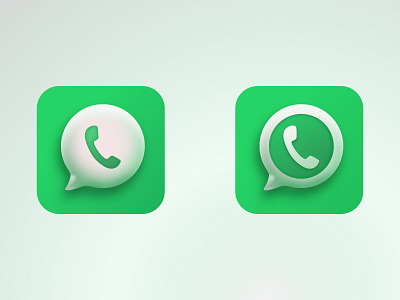 WhatsApp Icons 3d app apple bigsur design icon ios meta whatsapp