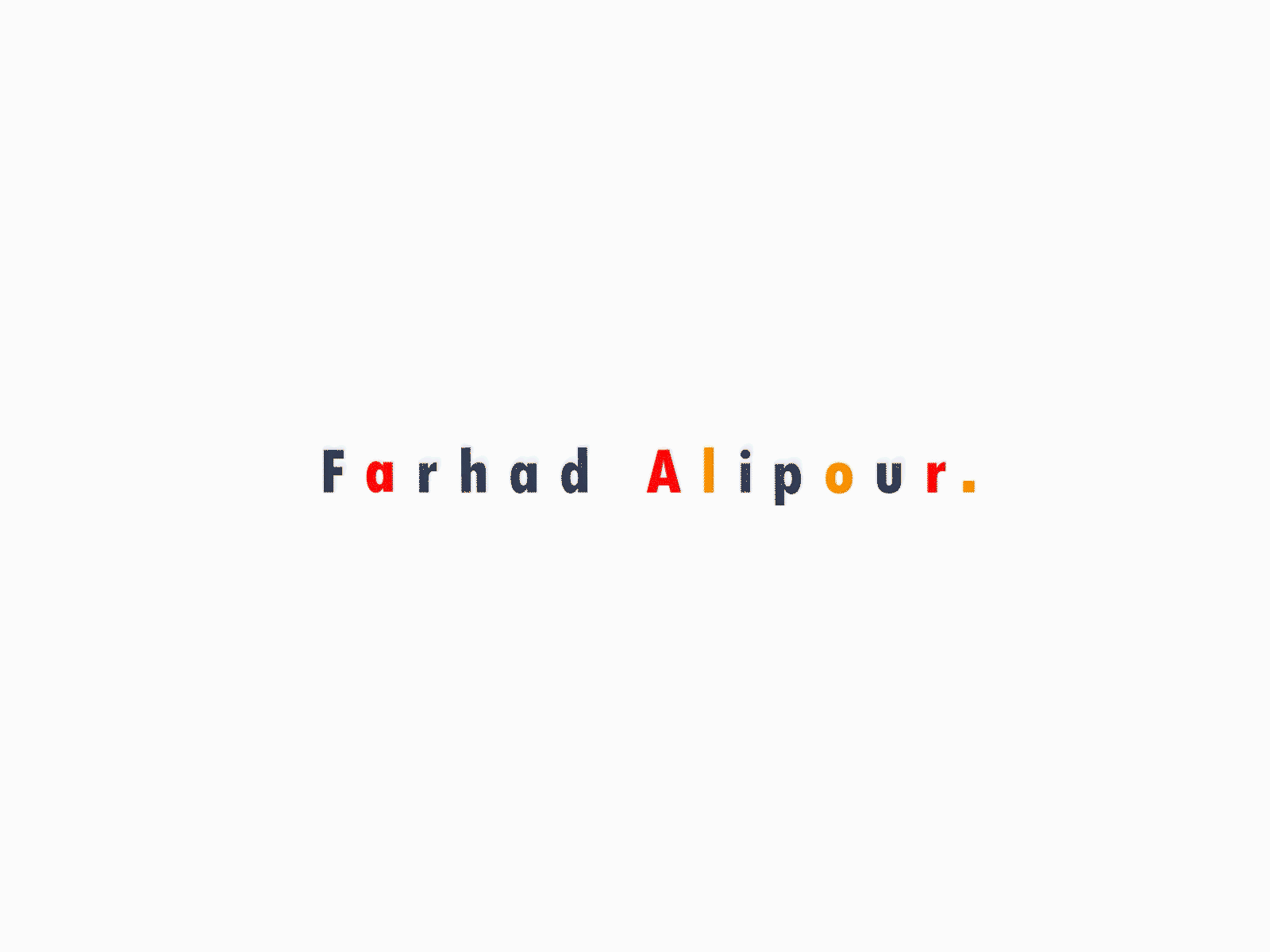 this is farhad! with some text animations! animation logo logo motion logoanimation logomotion loop animation typography