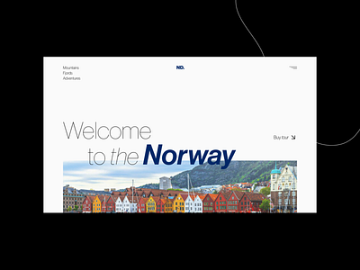 Концепт сайта тура по Норвегии design landingpage minimal minimalism typography ui ux web web design website