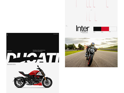 Case - longread Ducati design ducati londread minimal minimalism typography ui ux web