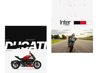 Case - longread Ducati design ducati londread minimal minimalism typography ui ux web