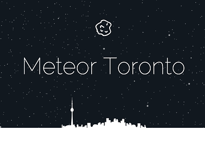 Meteor Toronto animation dark list meteor silhouette thin toronto
