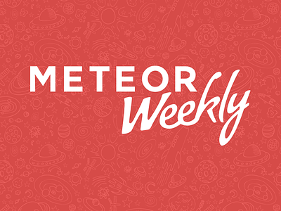 Meteor Weekly logo meteor red space