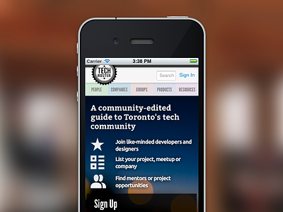 www.techroster.to Mobile bitter community copy directory landing lightgrey lights retro ui roster sign star tech techroster textile toronto up vintage