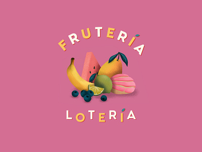 Fruteria Loteria banana fruit illustration ipad kids mango pear playing procreate spanish