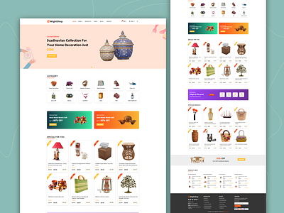 Mightshop Ecommerce Template design typography ui ux web website