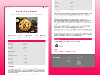 Website Design for a Recipe Website cum Social Network branding design icon illustration logo ui ux vector web website