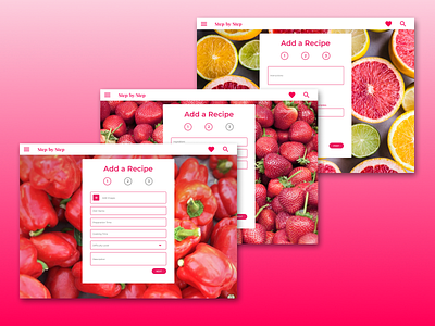 Website Design for a Recipe Website cum Social Network