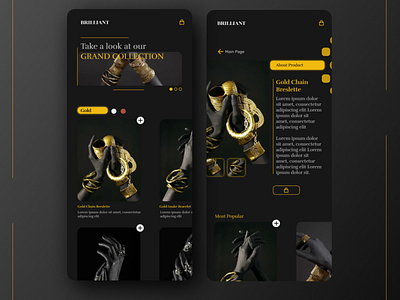 Jewelry app design mobile ui ux web
