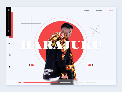Harajuku Style design flat minimal ui ux vector web website
