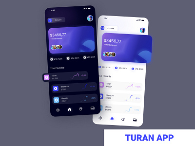 Turan app app design minimal ui ux
