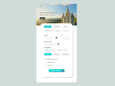 FLIGHT SEARCH APP app challenge design flight app flight booking flight booking app flight search flight search app minimal ui uichallenge ux web website