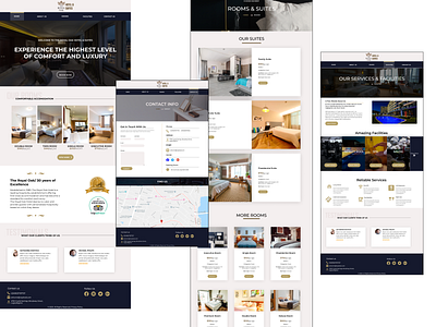 Royal OAk hotel design ui website design