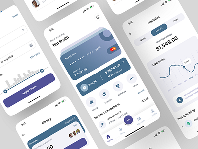 Piggy Nest design fintech mobile app ui ux