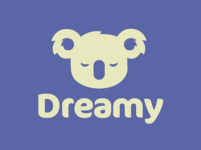 Dreamy App Logo animal logo app branding app design branding branding design koala koala logo logo logo design logo mark logo symbol minimal logo minimalist minimalistic sleeping koala vector