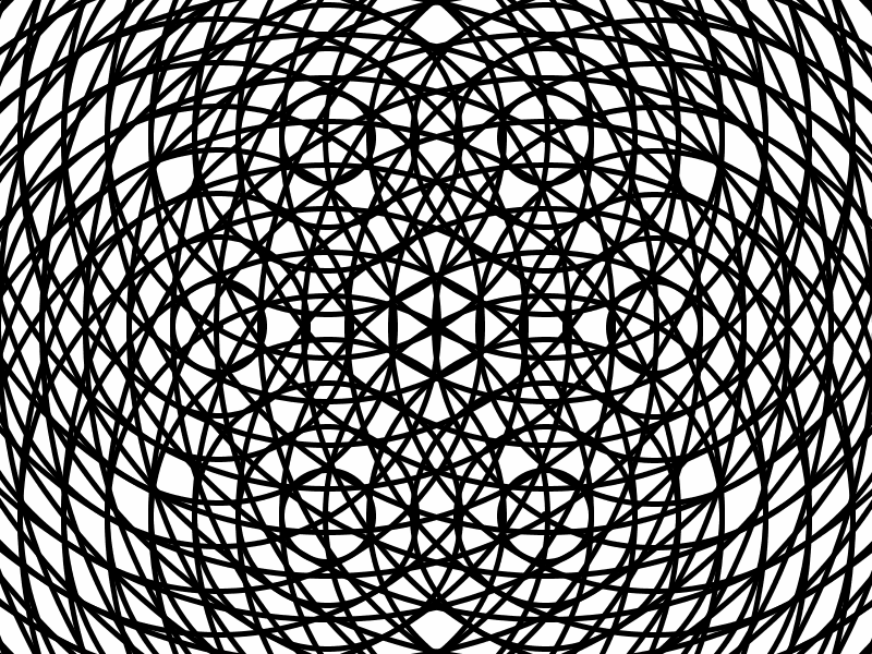 Circles Hexagoning abstract bw creative code geometry gif maths perfect loop processing retro sacred