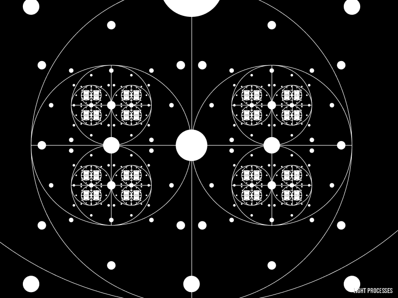 Geometries in geometries processing creative code gif maths perfect loop bw retro abstract geometry sacred