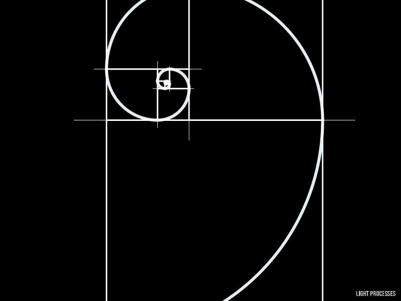 Golden ratio dream abstract bw creative code geometry gif golden ratio maths perfect loop processing retro sacred spiral