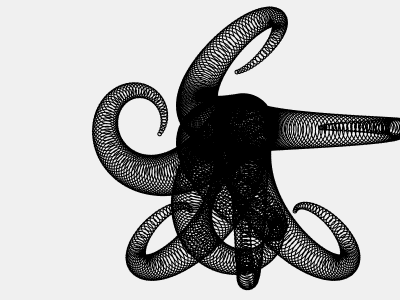 Octopus dancing abstract creative code geometric gif maths minimal organic perfect loop processing retro