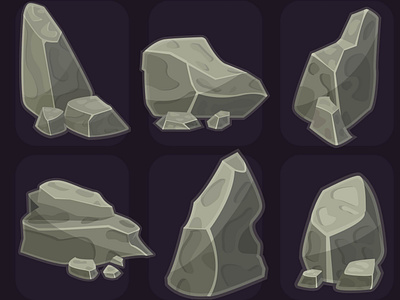 Stones vector asset