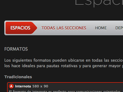 Navigation revisited ui black dark website navigation iteration