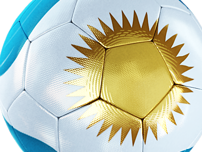 Ball design argentina football soccer sports white