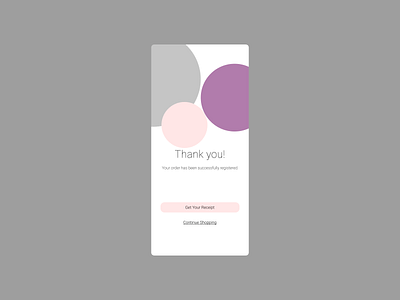 Daily UI #077 - Thank you 077 daily ui thank you