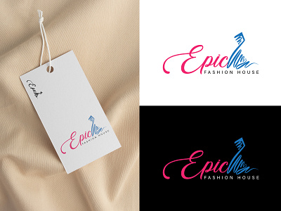 Fashion clothing brand logo illustration