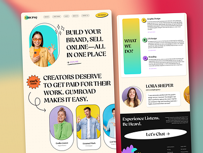 Design Agency landing page ui design 🔥 agency colorful colors figma gradient homepage landing page mesh gradient ui design user interface