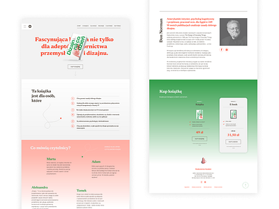 design of everyday things / one page concept adobe xd book design gradient gradient design graphic design landing landing design landingpage landingpagedesign one page one page design onepage page layout uxui web web design webdesign website website design