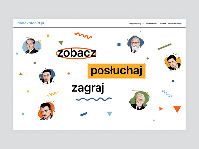 landing page for dodekafonia.pl / desktop version