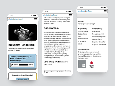 composer page for dodekafonia.pl / mobile version