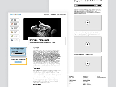 composer page for dodekafonia.pl / desktop version