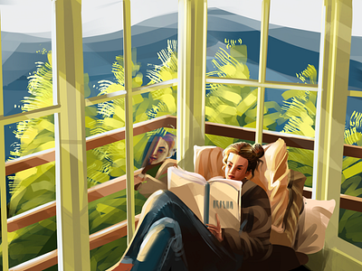 Read in the mountains